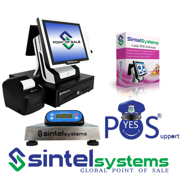 Chocolate Candy Store POS Model 5i-RS All-In-One Touch System (1Term)