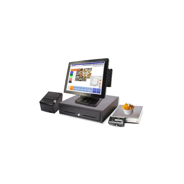 Frozen Yogurt POS with Scale | All-In-One Touch System | Model E4Z-RS | 2 Terminals