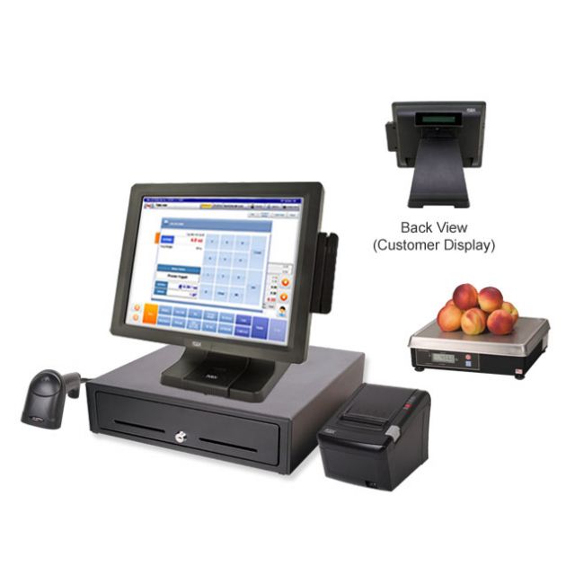 Produce POS with Scale | All-In-One Touch System | Model E4-RS
