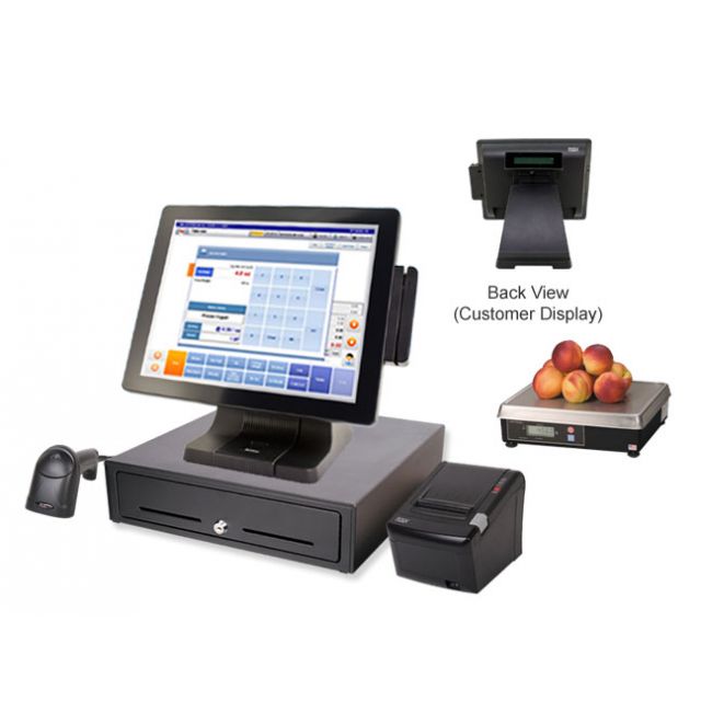 Produce POS with Scale | All-In-One Touch System | Model E4Z-RS (POS Model Type)