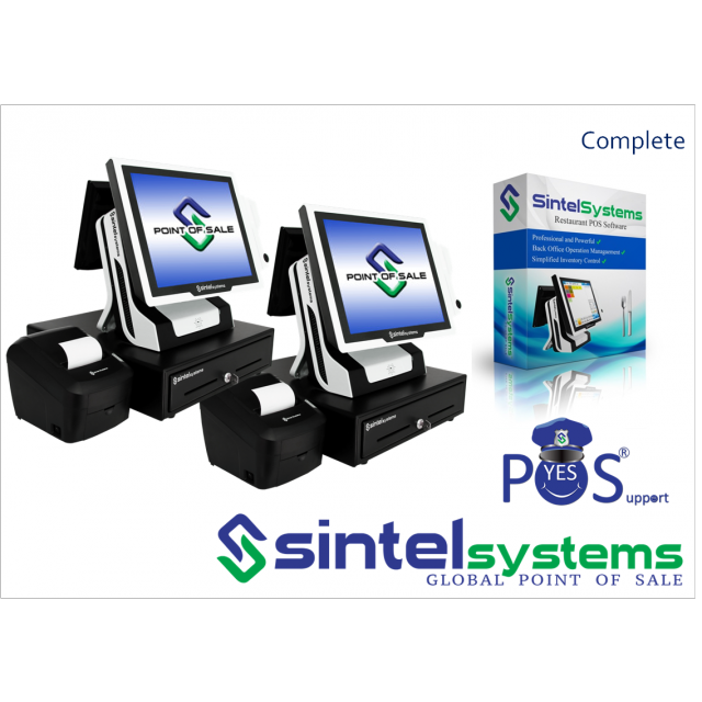 QSR & Fast Food Point of Sale | Complete 2 Terminal POS Package