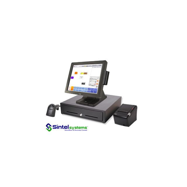 Antique Store POS | All-In-One Tru-Flat Touch System | Model E4Z-RT | 2 Terminals (POS Model Type)